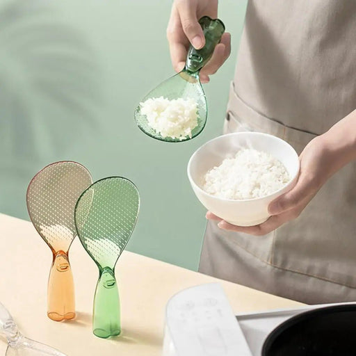 Non-Stick Rice Paddle - Transparent Standable Rice Spoon - Gear Elevation